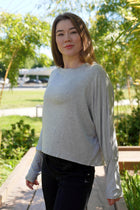 FLOWY BAMBOO-BLEND TOP - J76 Bamboo Wear