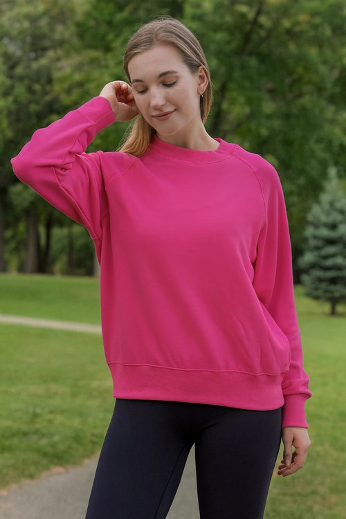 RUBY BAMBOO-BLEND FLEECE SWEATSHIRT