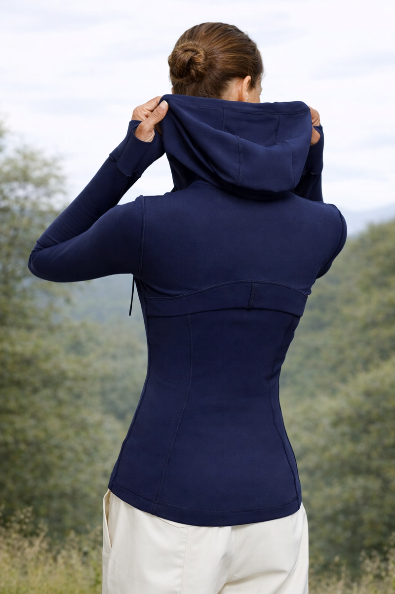HOLLY JACKET – Slim Fit Athletic Zip Jacket - J76 Bamboo Wear