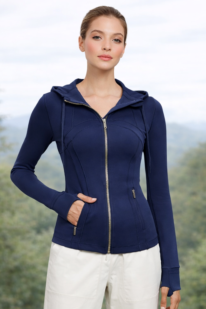 HOLLY JACKET – Slim Fit Athletic Zip Jacket