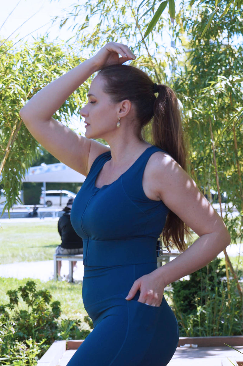 JASMINE ZIP CROP TANK – EXTENDED SIZES