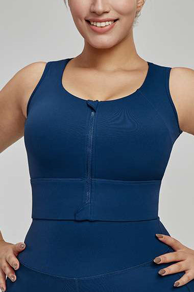 JASMINE ZIP CROP TANK – EXTENDED SIZES