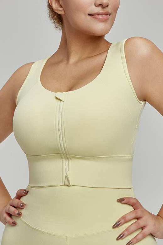 JASMINE ZIP CROP TANK – EXTENDED SIZES