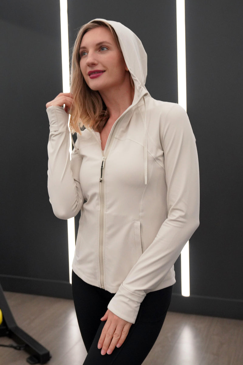 LILA FLEECE-LINED SLIM FIT HOODIE JACKET - J76 Bamboo Wear