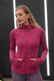 LILA FLEECE-LINED SLIM FIT HOODIE JACKET - J76 Bamboo Wear