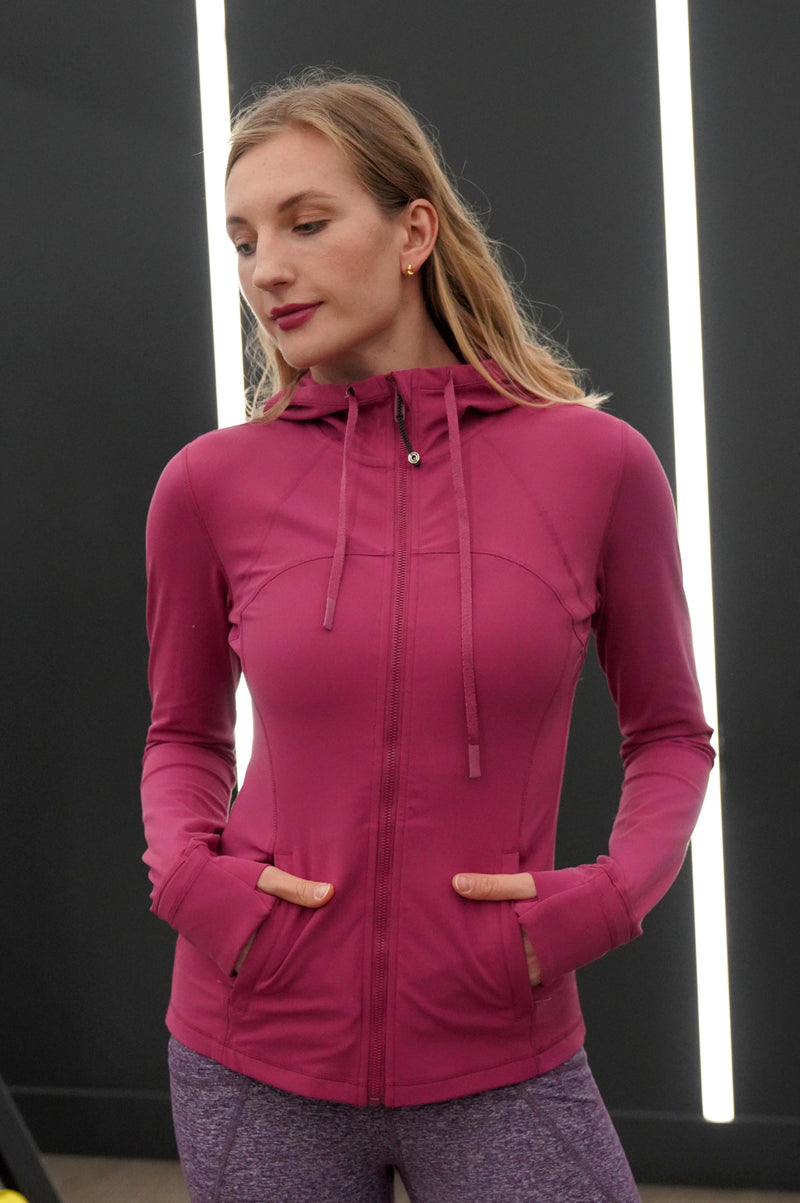 LILA FLEECE-LINED SLIM FIT HOODIE JACKET - J76 Bamboo Wear