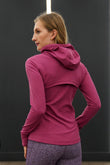 LILA FLEECE-LINED SLIM FIT HOODIE JACKET - J76 Bamboo Wear