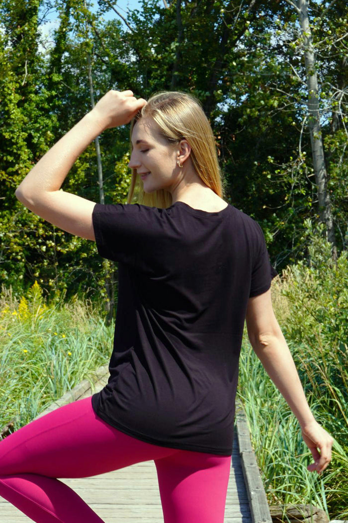 LOLA BAMBOO V-NECK TEE - J76 Bamboo Wear