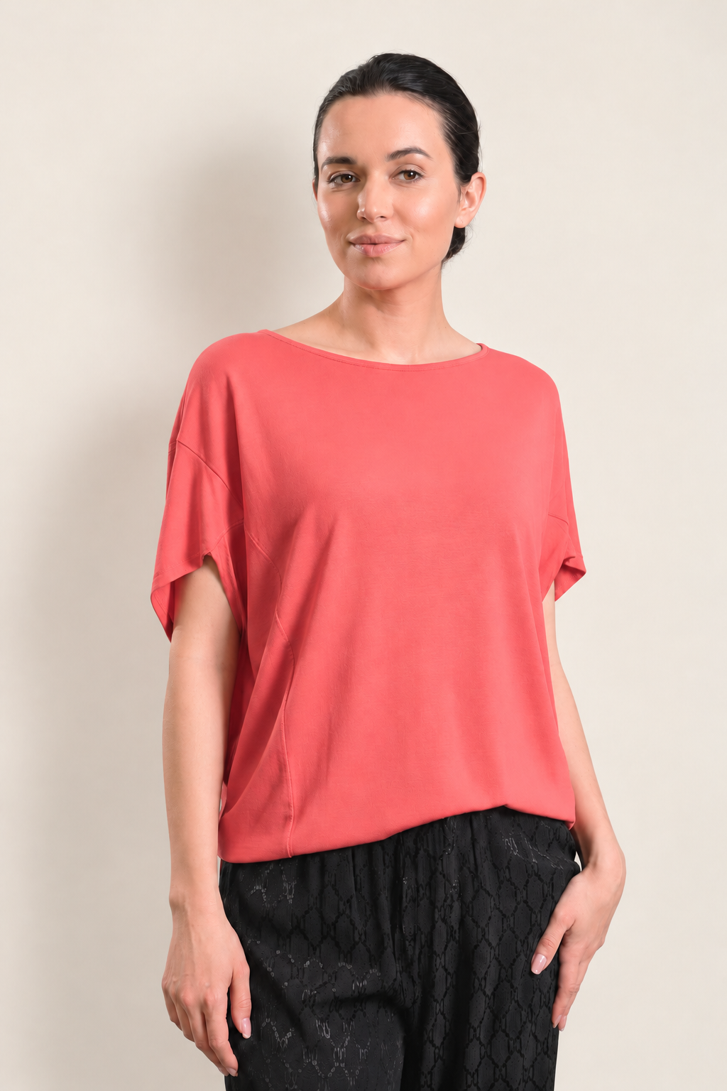 Lucia Bamboo-Blend Top (Reversible)