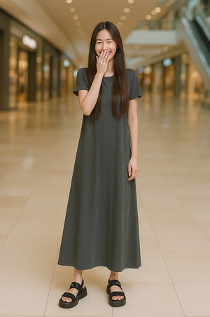 LUNA BAMBOO-BLEND DRESS