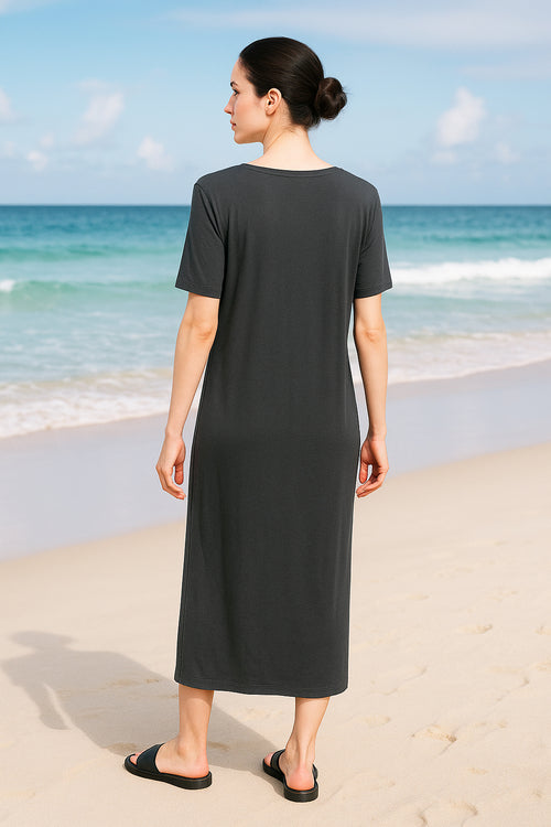 LUNA BAMBOO-BLEND DRESS