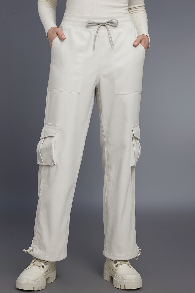 MANDY CARGO FLEECE-LINED PANTS