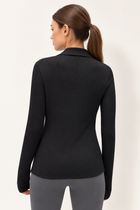 Mila Bamboo-Blend Ribbed Shirt
