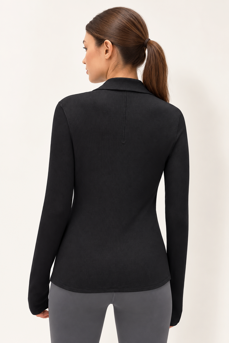 Mila Bamboo-Blend Ribbed Shirt