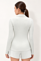 Mila Bamboo-Blend Ribbed Shirt