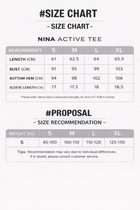 NINA ACTIVE TEE - J76 Bamboo Wear