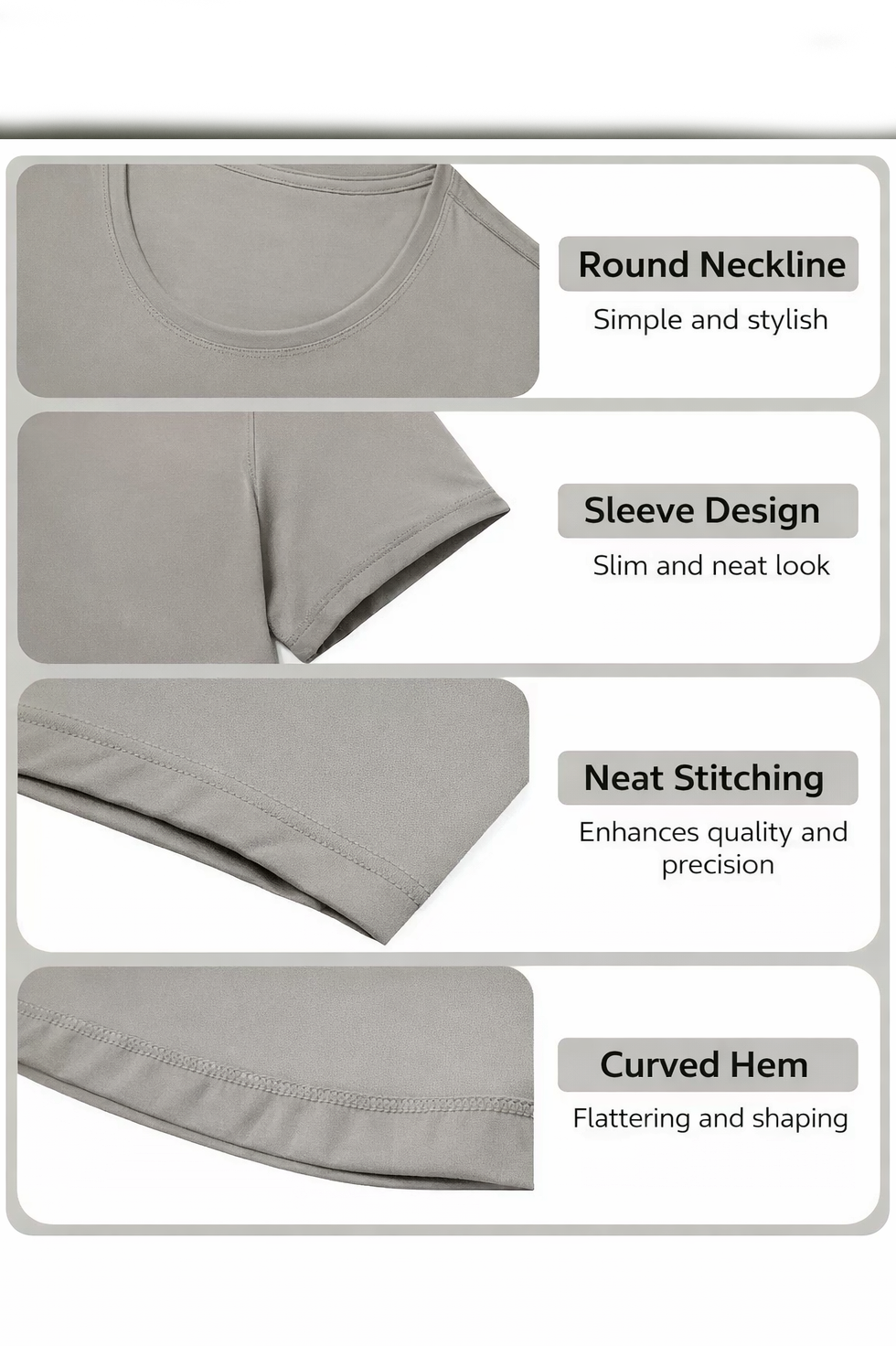 NINA ACTIVE TEE - J76 Bamboo Wear