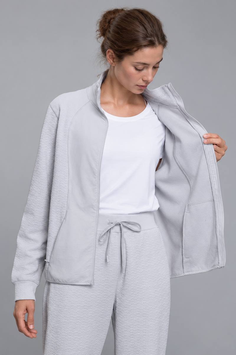 Waffle-Knit Sports Jacket - J76 Bamboo Wear
