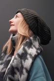 KNIT OVERSIZED BEANIE - J76 Bamboo Wear
