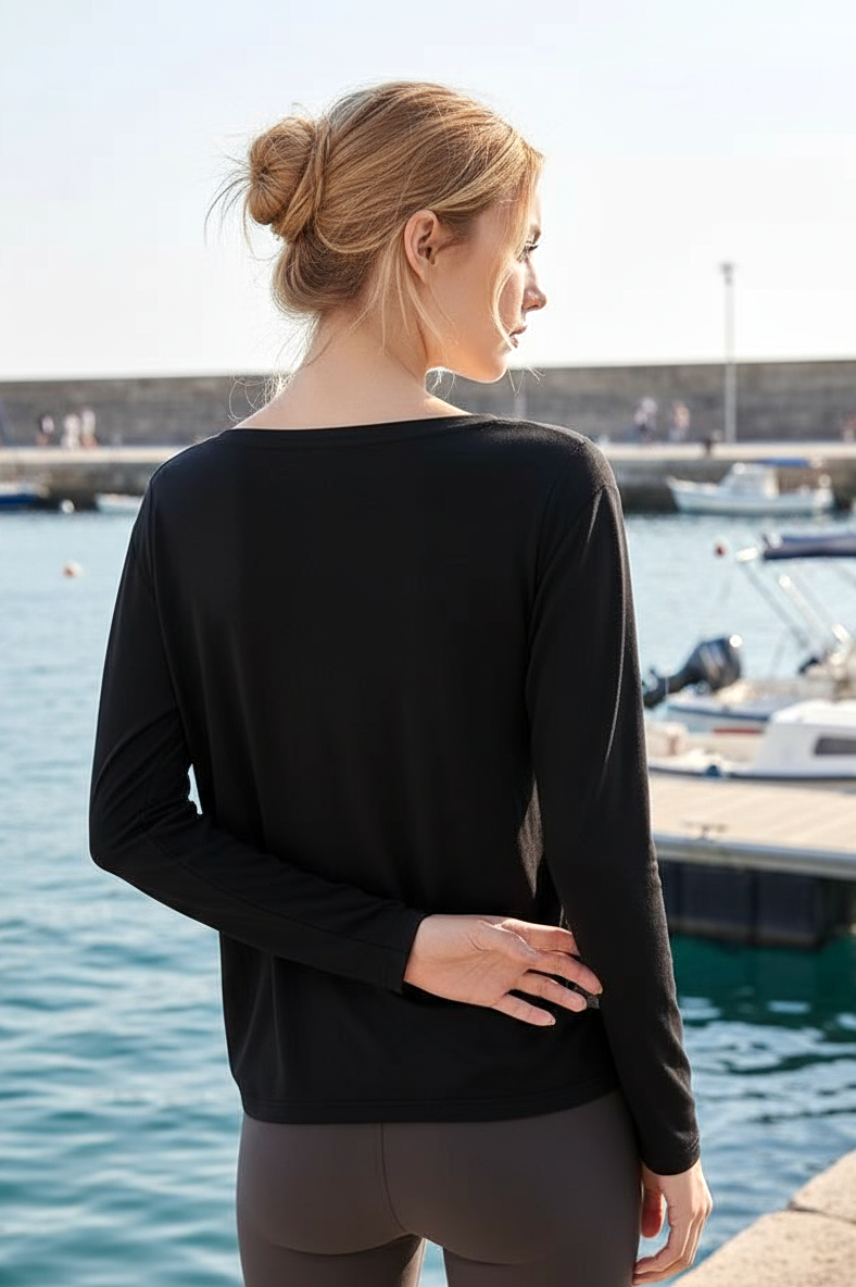 PARKER BAMBOO-BLEND TOP