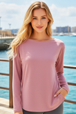 PARKER BAMBOO-BLEND TOP