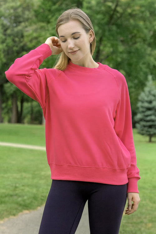 RUBY BAMBOO-BLEND FLEECE SWEATSHIRT