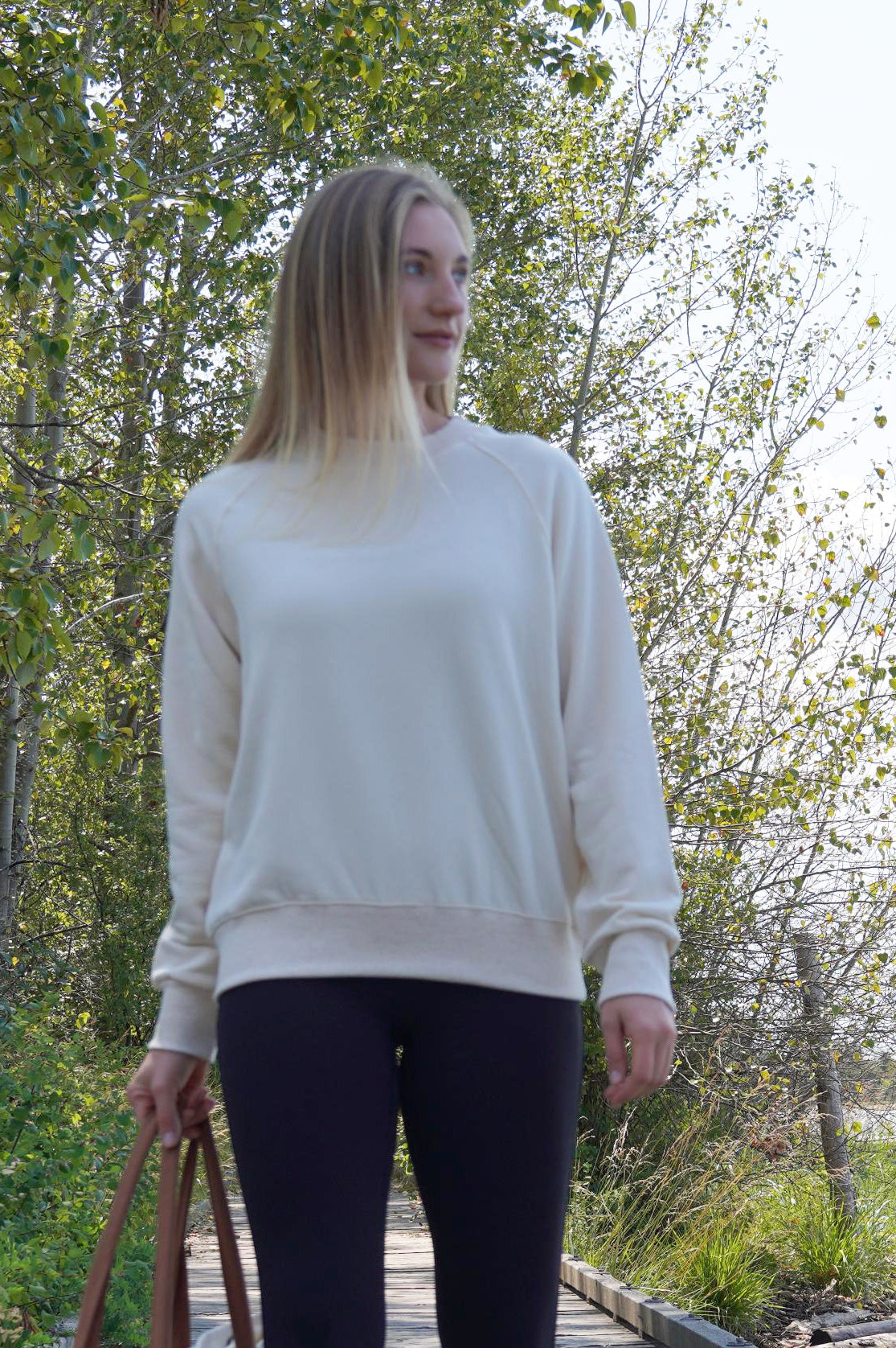 RUBY BAMBOO-BLEND FLEECE SWEATSHIRT