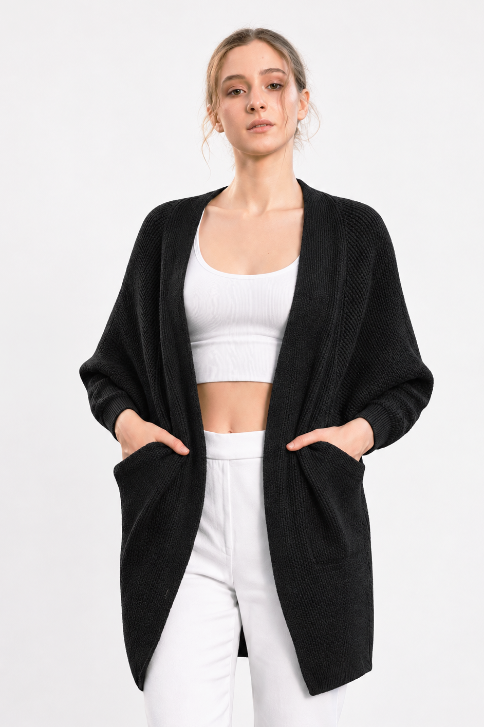Samantha Open Knit Cardigan-Restocked