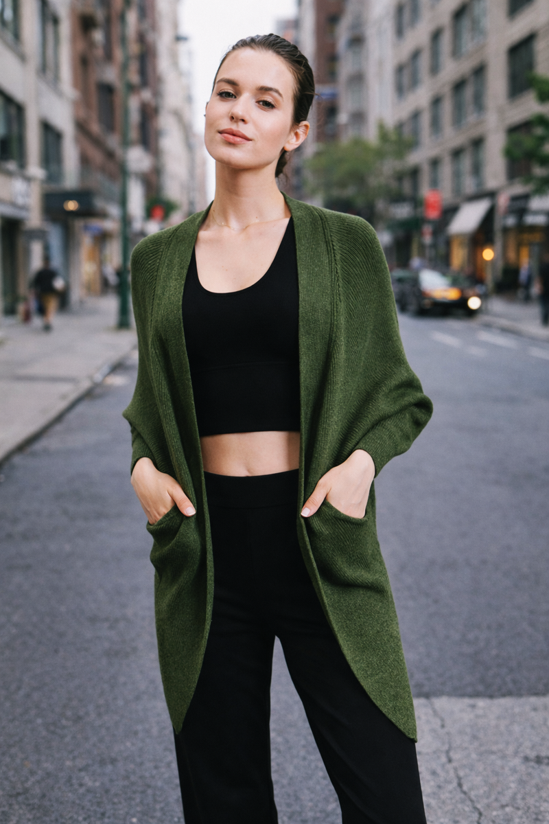 SAMANTHA 镂空针织开衫