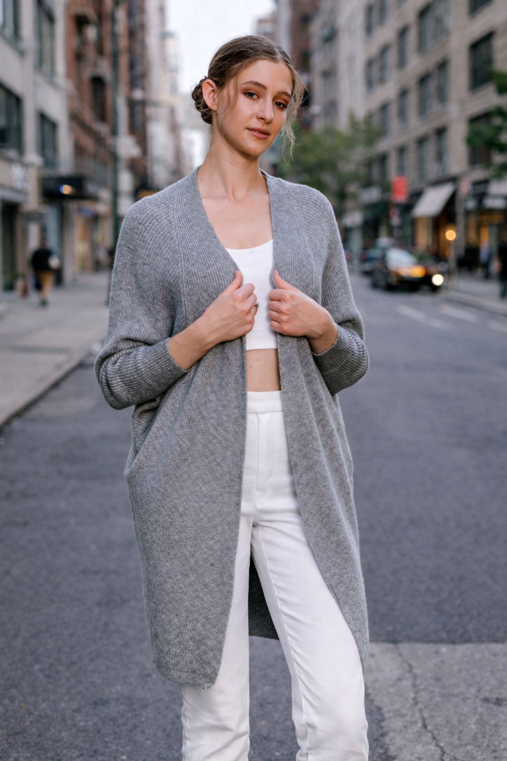 SAMANTHA 镂空针织开衫