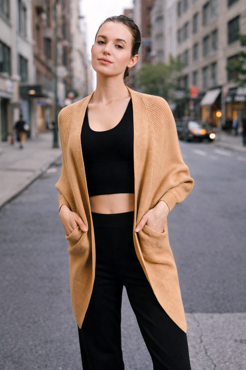 SAMANTHA 镂空针织开衫