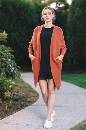 SAMANTHA OPEN KNIT CARDIGAN - J76 Bamboo Wear