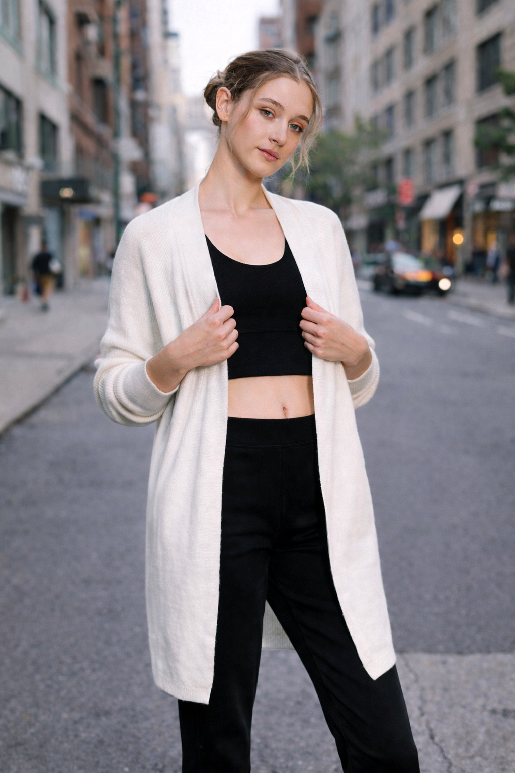 SAMANTHA 镂空针织开衫