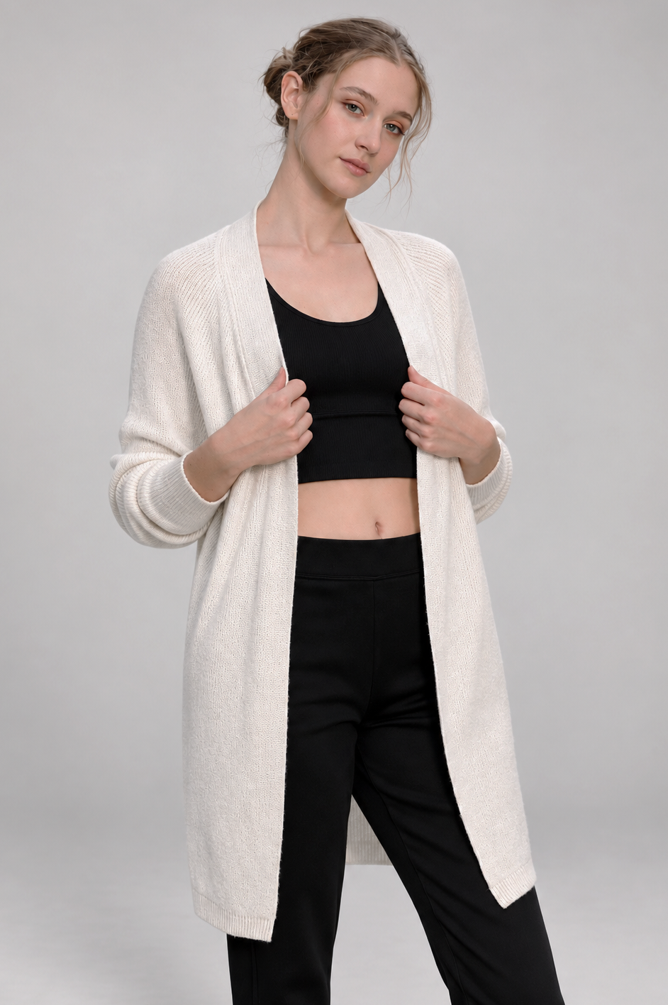 Samantha Open Knit Cardigan-Restocked