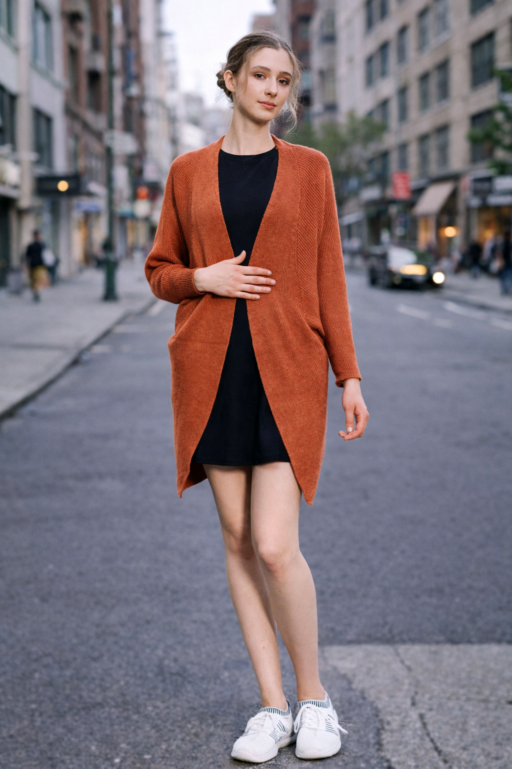 SAMANTHA 镂空针织开衫