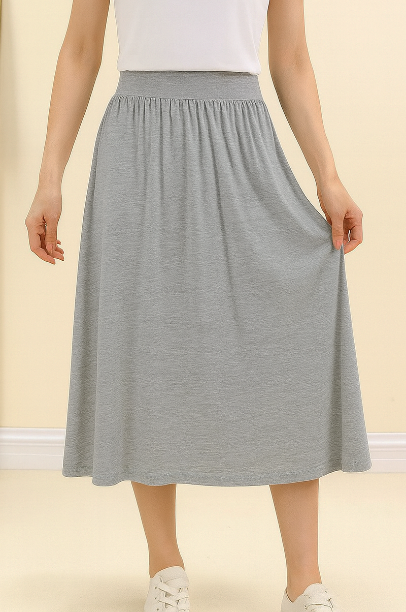 SARA BAMBOO-BLEND SKIRT