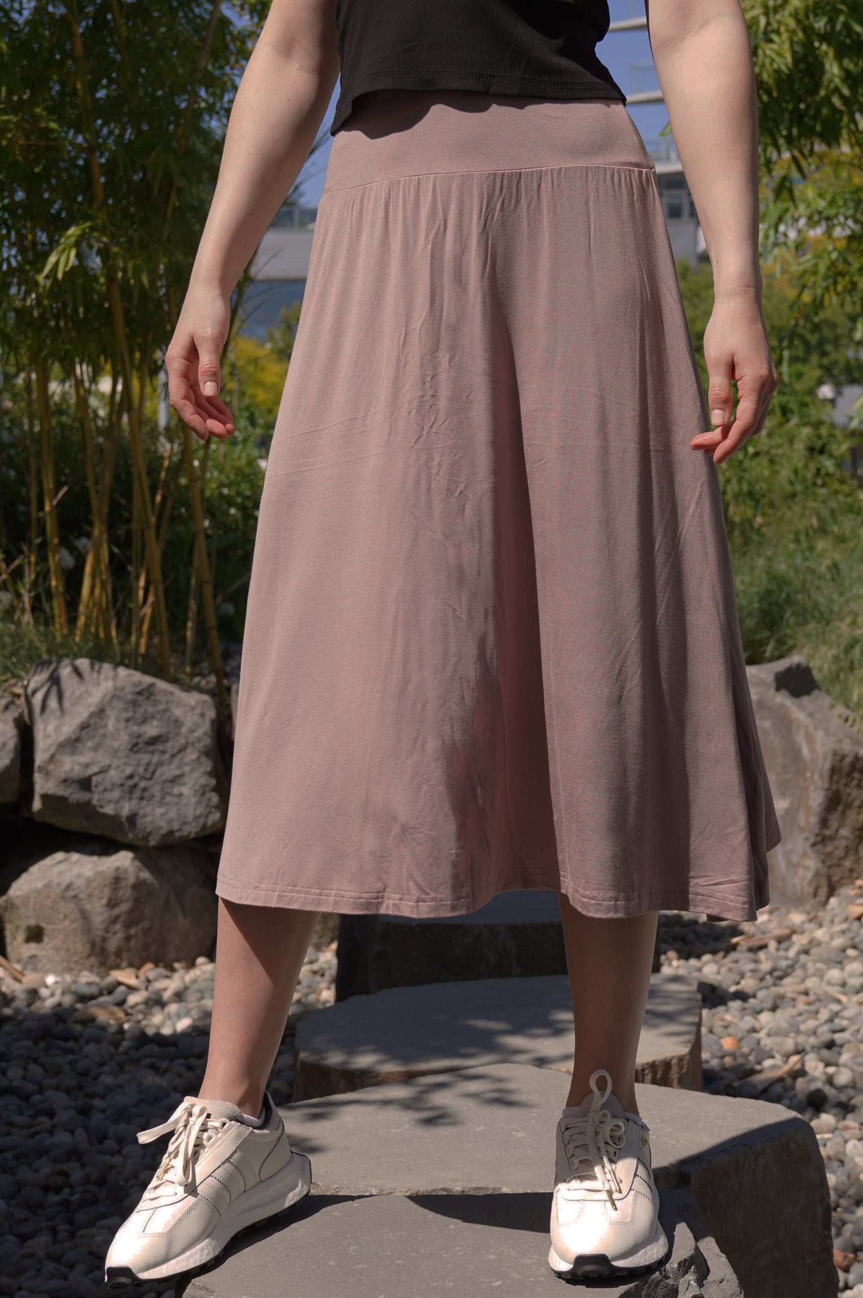 SARA BAMBOO-BLEND SKIRT