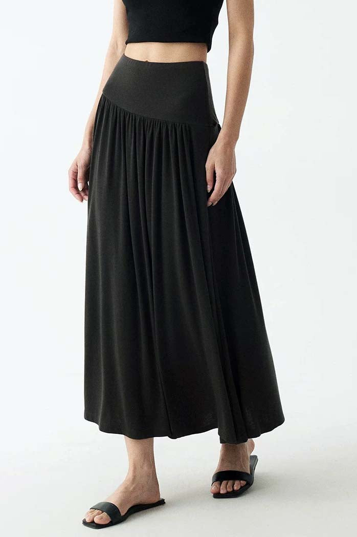 SARA BAMBOO-BLEND SKIRT