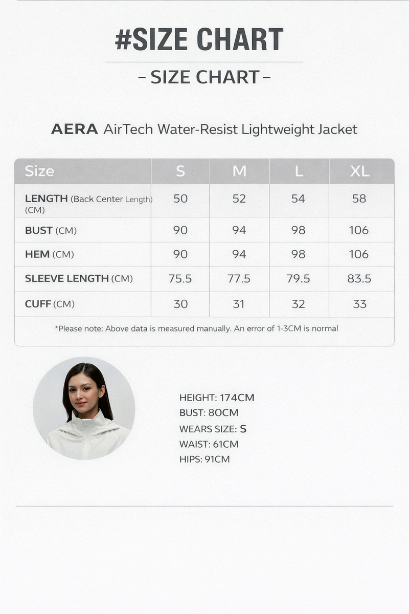 AERA AIRTECH WATER-RESIST LIGHTWEIGHT JACKET - J76 Bamboo Wear