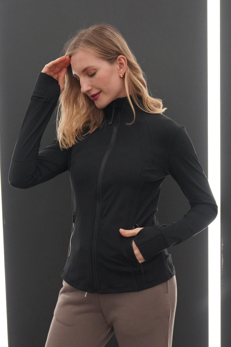 TALIA FLEECE-LINED SLIM FIT JACKET - J76 Bamboo Wear