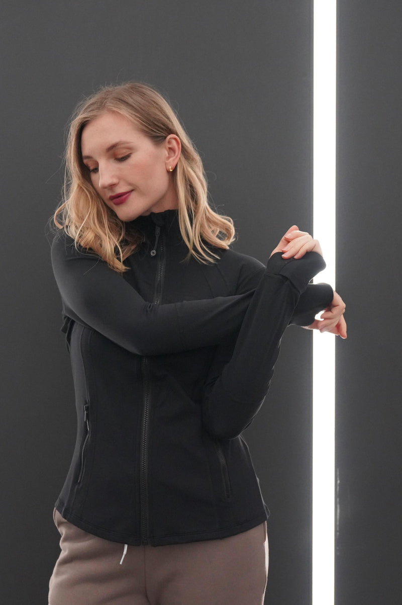 TALIA FLEECE-LINED SLIM FIT JACKET - J76 Bamboo Wear