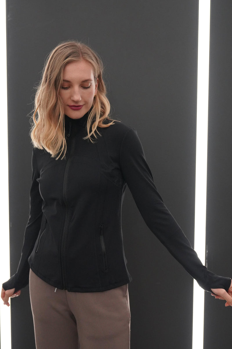 TALIA FLEECE-LINED SLIM FIT JACKET - J76 Bamboo Wear