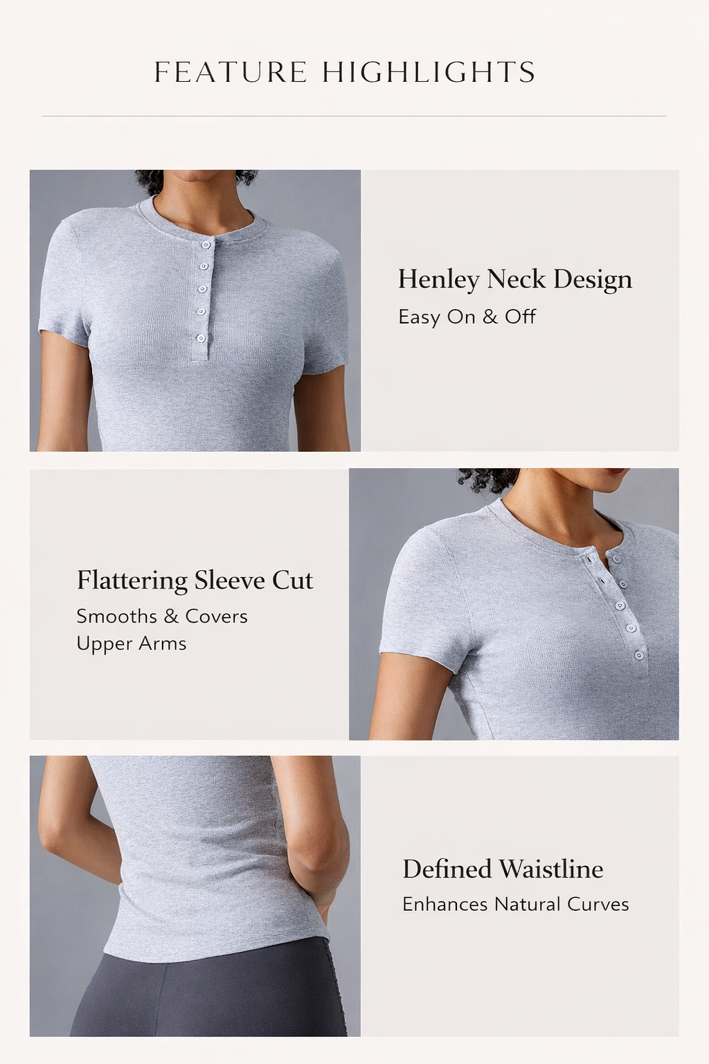 TAMIA BAMBOO-BLEND RIBBED SLIM FIT TEE - J76 Bamboo Wear