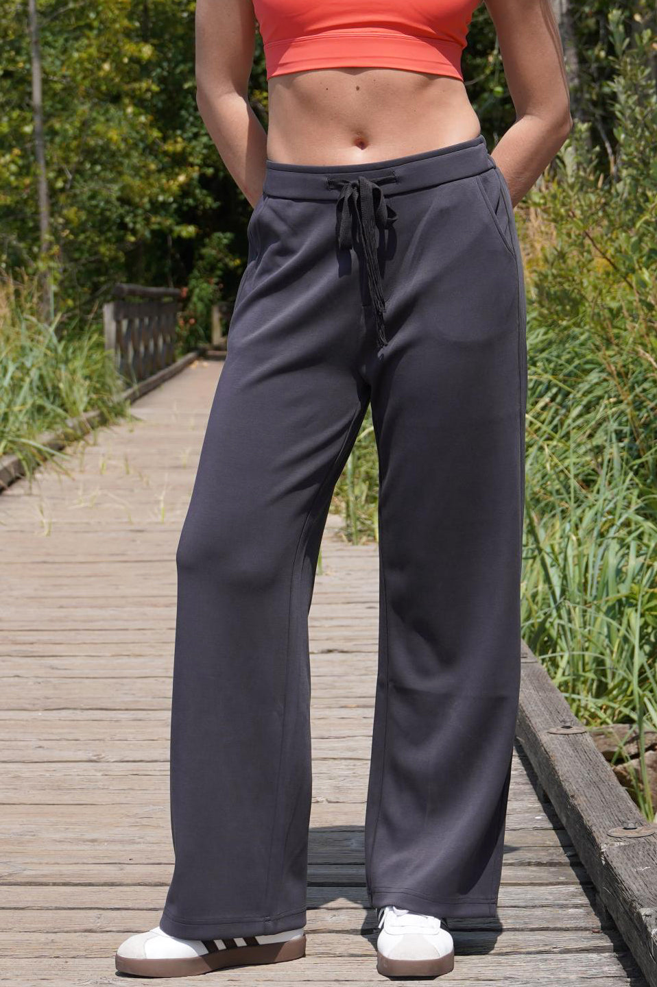 TULLE SILK BAMBOO-BLEND PANTS | J76 Eco-Friendly Yoga