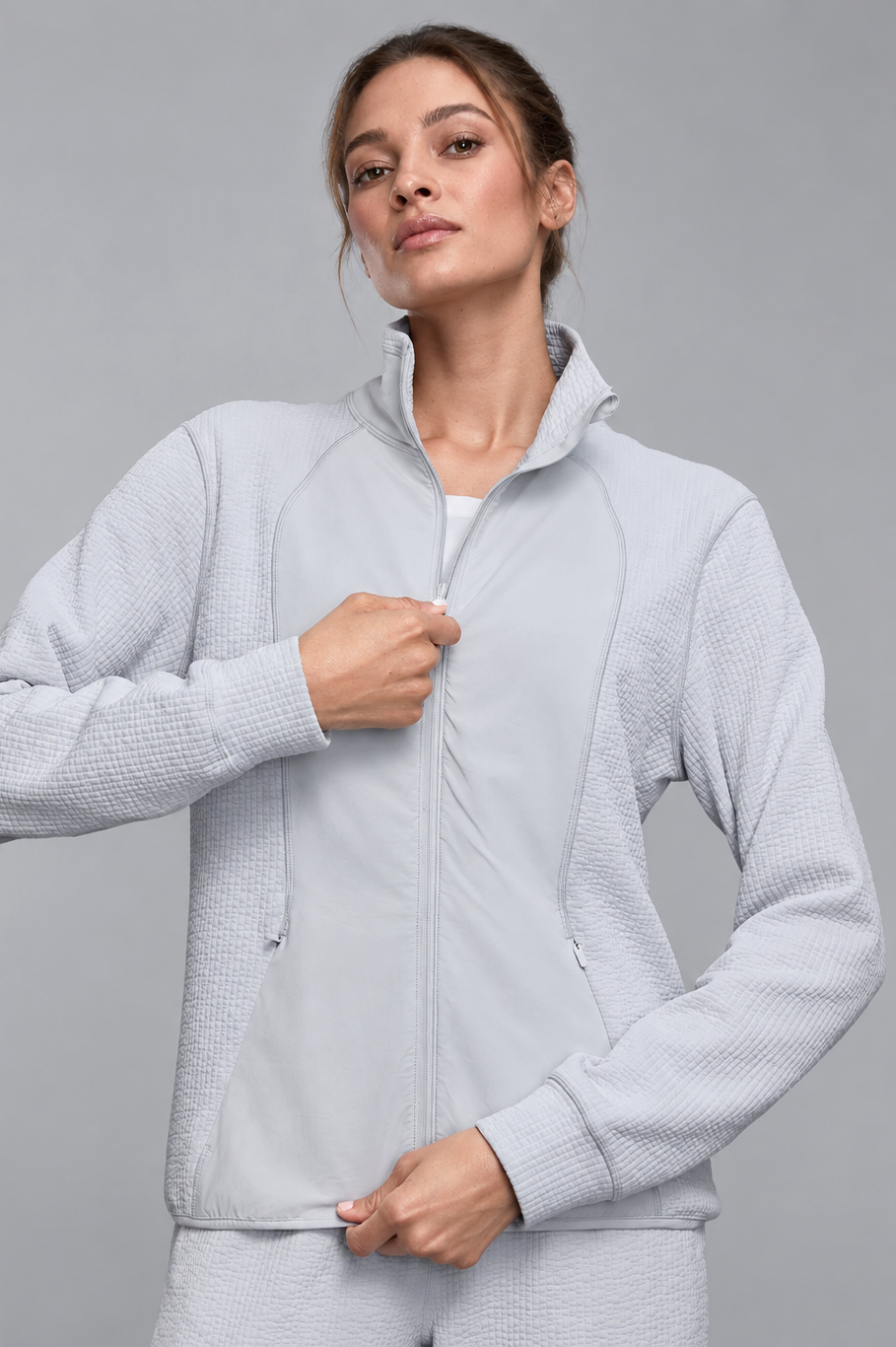 Waffle-Knit Sports Jacket - J76 Bamboo Wear