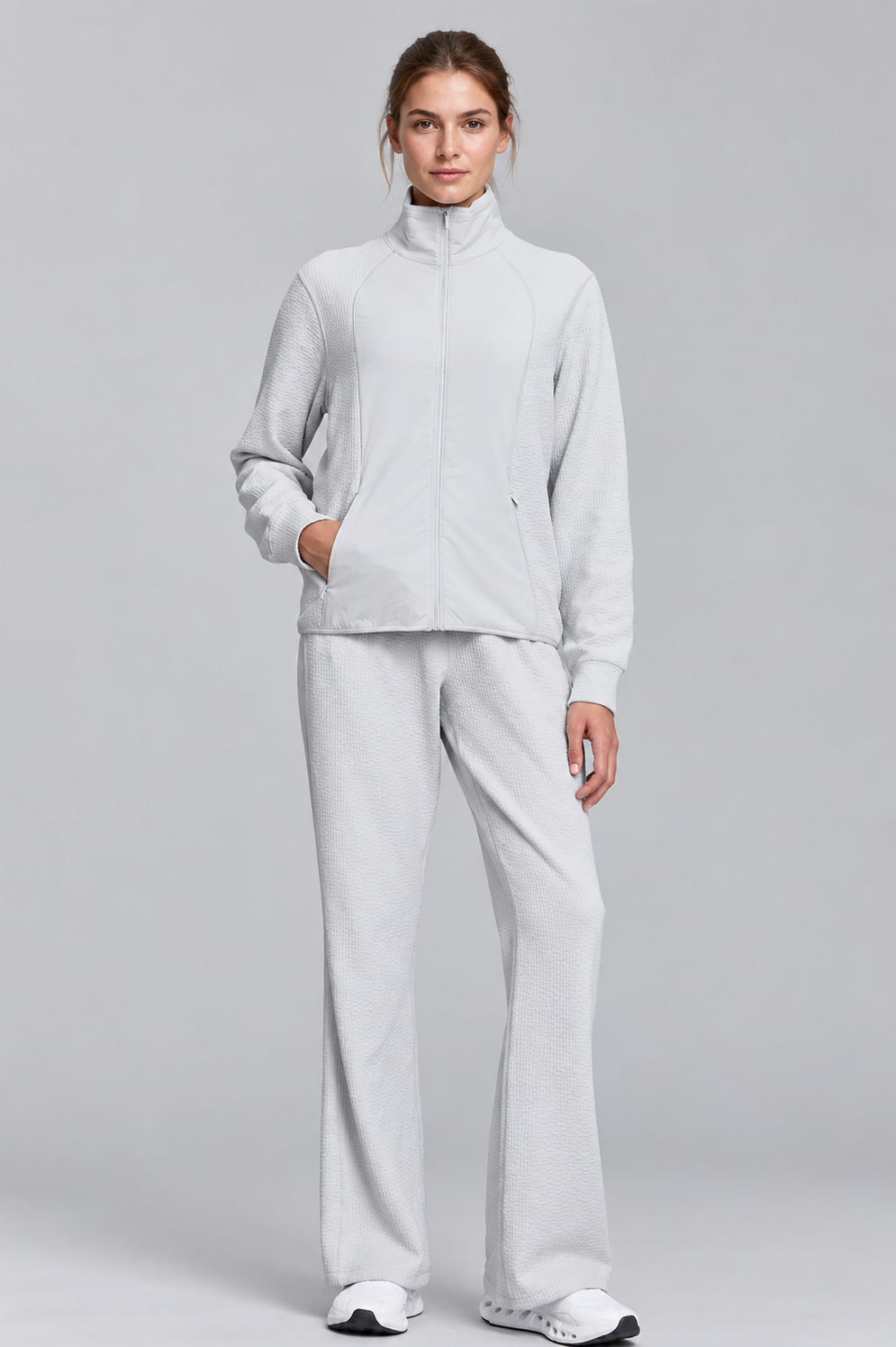 Waffle-Knit Sports Jacket - J76 Bamboo Wear