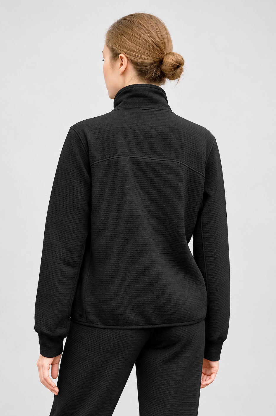 Waffle-Knit Sports Jacket