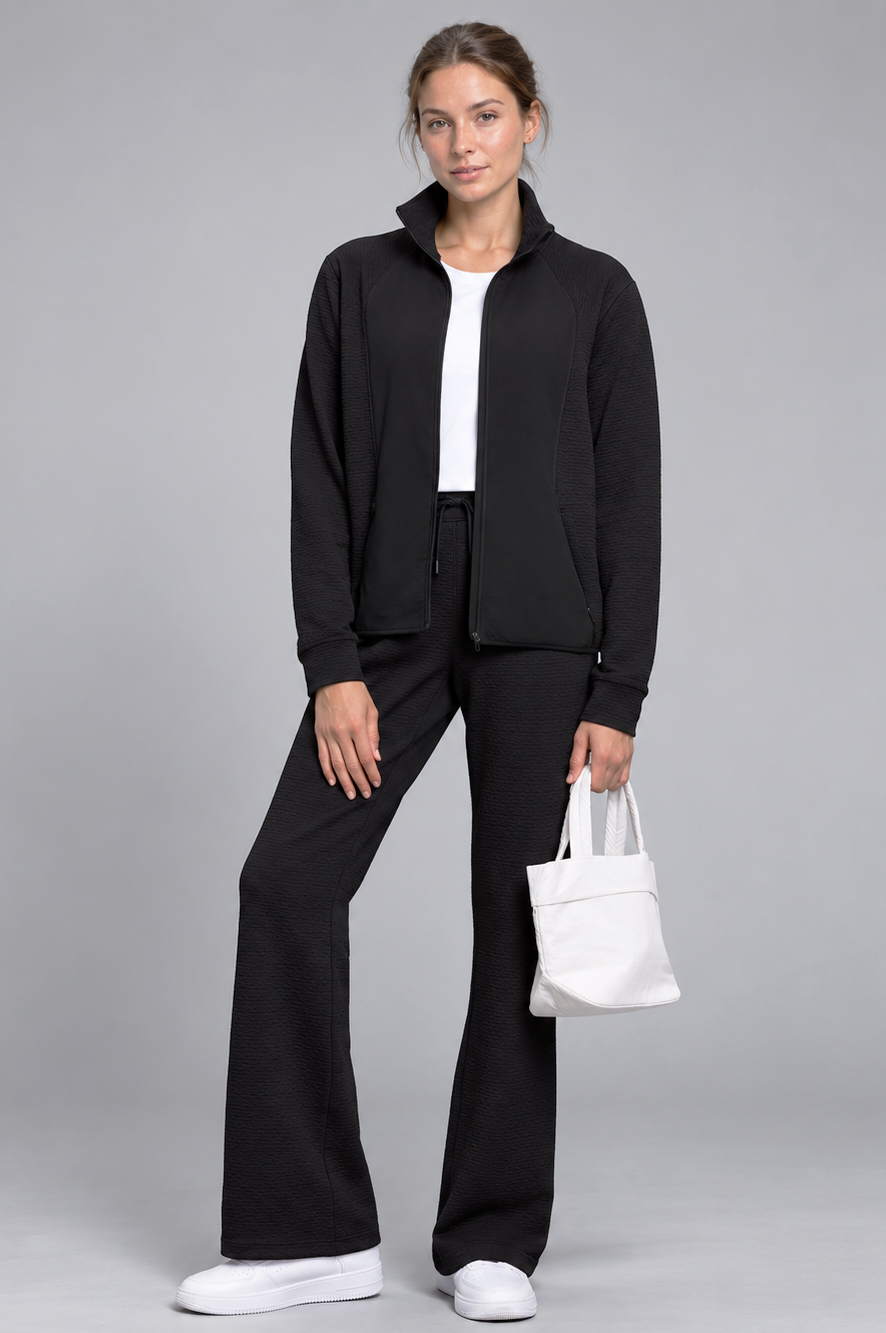 Waffle-Knit Sports Jacket - J76 Bamboo Wear