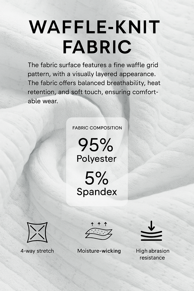 WAFFLE-KNIT SPORTS PANTS