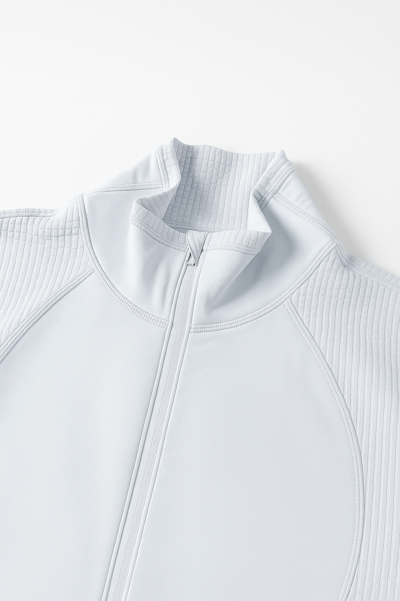 WAFFLE-KNIT SPORTS JACKET